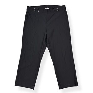 Rafaella Comfort Capri Pants Womens 16 Black Stretch